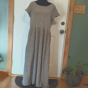 Natural Life salt/pepper in color long dress